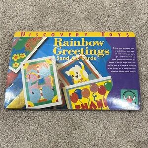 Discovery Rainbow Greetings Sand Art Cards